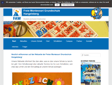 Tablet Screenshot of montessori-grundschule-hangelsberg.de